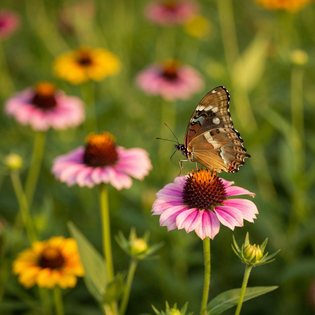 Metulj na cvetlici – narava v vsej lepoti